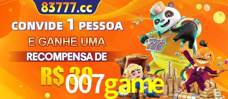 Banner institucional da 007game sobre parceria de marcas e criação de uma marca de excelência, apresentando os mascotes de jogos populares como o Fortune Tiger.