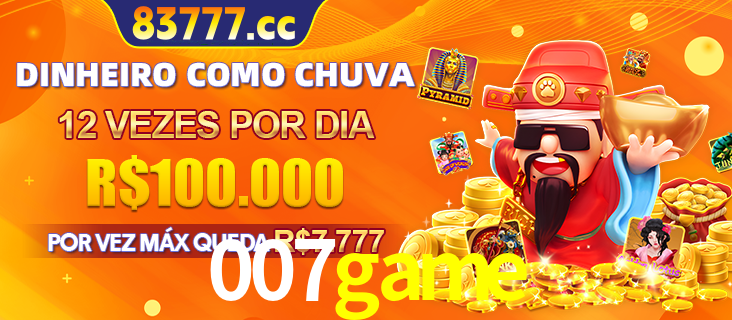 Banner do programa de recompensas Recomende para amigos do 007game, detalhando os bônus por convidar amigos, com prêmios que chegam a R$288.888.